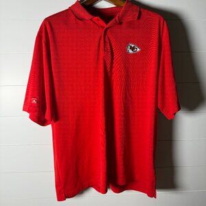 KC Chiefs Polo Red Antigua Size XL